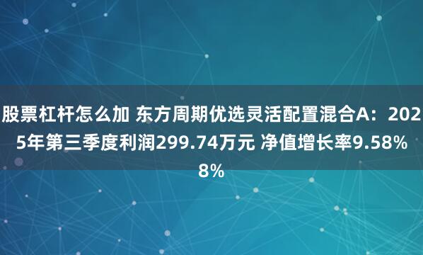 股票杠杆怎么加 东方周期优选灵活配置混合A：2025年第三季度利润299.74万元 净值增长率9.58%