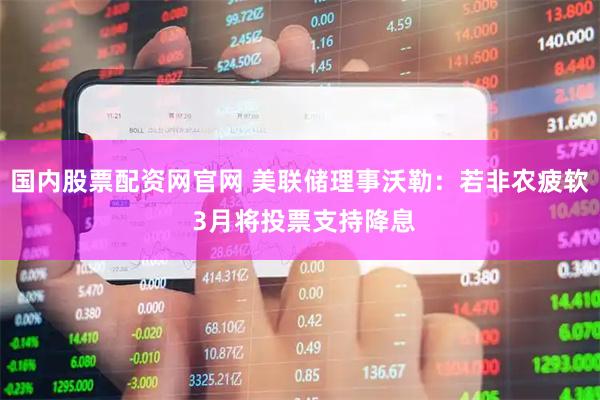 国内股票配资网官网 美联储理事沃勒：若非农疲软 3月将投票支持降息