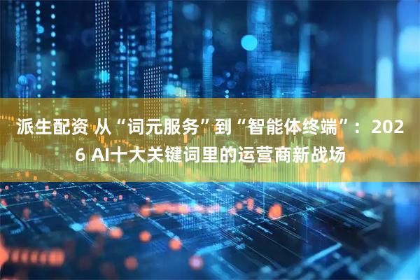派生配资 从“词元服务”到“智能体终端”：2026 AI十大关键词里的运营商新战场